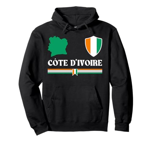 Cote d'Ivoire Flag, Ivorian, Ivory Coast Pullover Hoodie