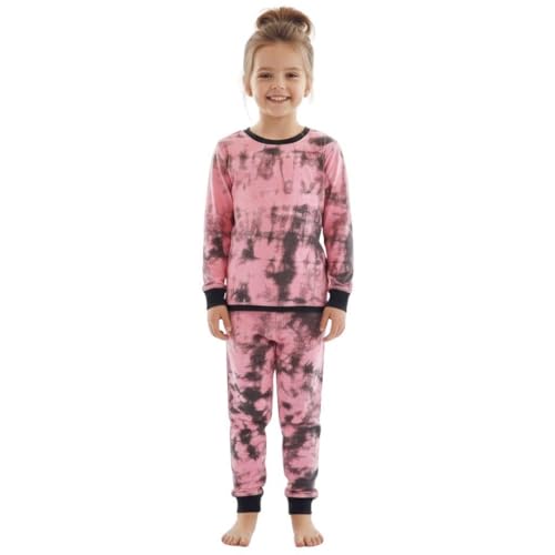 Pyjama tie dye rose bébé cadeaux de naissance ensemble de nuit original 2 pièces