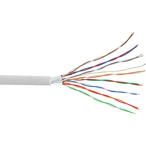 InLine 69978C Telefon-Kabel 16-adrig, 8x2x0,6mm, zum Verlegen, 25m Ring