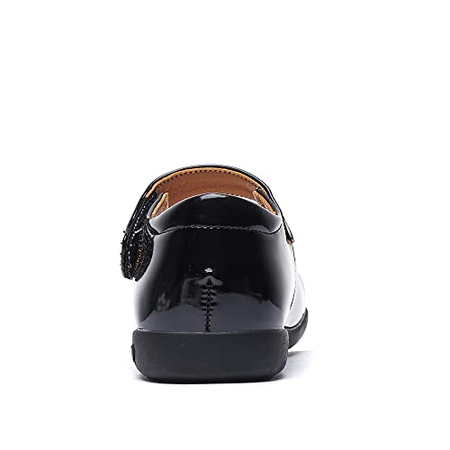 baobeijiadao Mary Jane Shoes School Uniform Oxford Shoes Black with Bowknot for Girls (Toddler/Little Kid/Big Kid)3