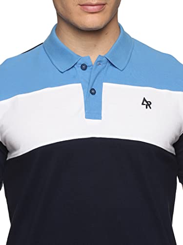 Image of ADRO Men's 100% Cotton Regular Fit Polo T-Shirt