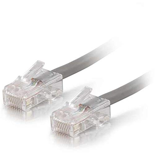 Image of 7 ft Cat5e Non Booted Plenum UTP Unshielded Network Patch Cable - Gray