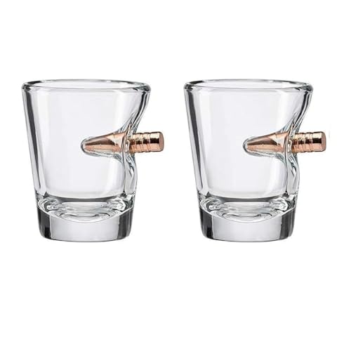 Gmaro Shot Glass Heavy Base Shot Glass Strange Cup Funny Gift for Gifting On Fathers Day Birthdays Anniversaries or Any Occasion 2oz (2 Pack)