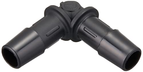 キジマ(Kijima) バイクパーツ L型ホースコネクター 9/10mm-9/10mm ホース内径 9-10mm用 ブラック 105-16006