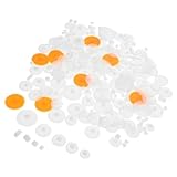 HOODANCOS プラスチック歯車 多機能おもちゃ修理用ギア キッズ向け手作り科学模型用アクセサリー 電動機械駆動対応 約 ランダ ランダムカラー