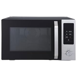 Magic Chef 1.0 Cubic Feet Stainless Countertop Microwave and Air Fryer, 10 Power Levels, Included Air Frying Rack, Crisper Tray, and Grill Rack, Black