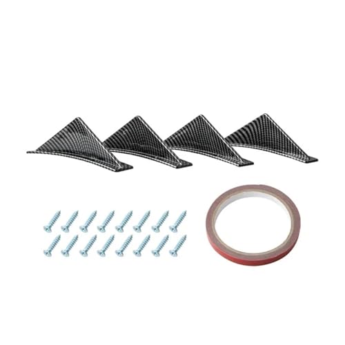 Becquet pare-chocs arrière incurvé aspect fibre de carbone pour A3 A4 B7 B8 B9 A6 C6 C7 A5