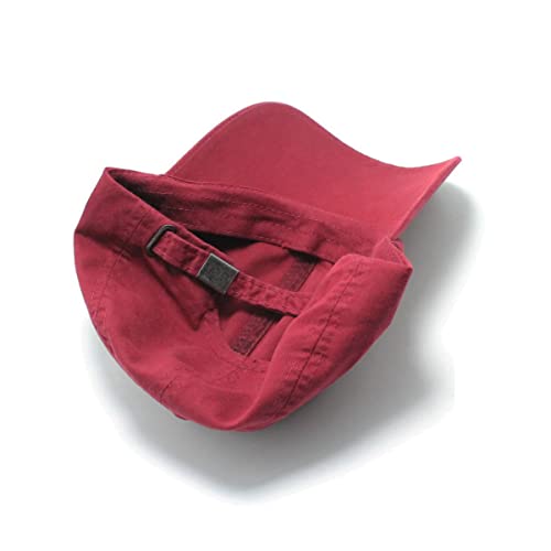 Boné Infantil Sarja Lavado Liso De 2 A 7 Anos (Vermelho)