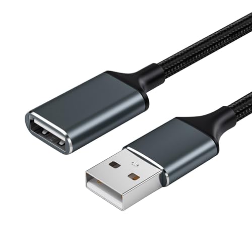 Cable De Extensión USB - Extensión De Cable USB De Carga Rápida, Cable De Extensión USB 3.0 Macho A Hembra | Cable De Extensión Para Unidad Flash USB, Lector De Tarjetas, Disco Duro, Teclado, Ratón