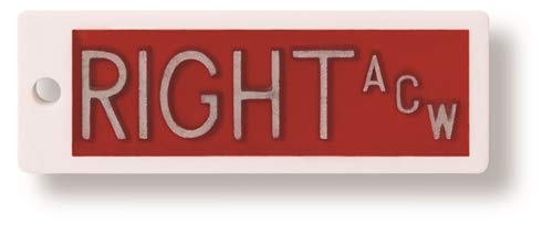 X-Ray Markers (Plastic) - Blue/Red, Left & Right Set, 1/2" Lead Letters "L" & "R"