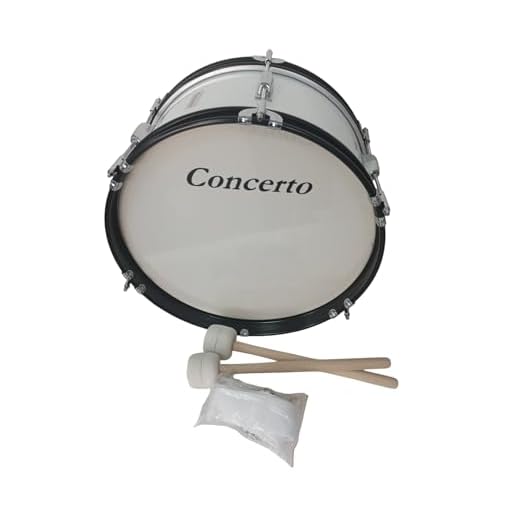 Qbano.Bombo Charanga Banda y Animación 16"x7" (41cm x 18cm) 2 Mazas y Correa Cruzada