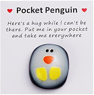 Wokii Little Pocket Penguin Hug Mini Animal Pocket Hug Penguin Cute Cartoon Pocket Hug Penguin Special Penguin Pocket Keepsake Ornament Penguin Ornament With Greeting Card Cute Animal Gift