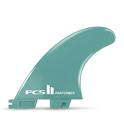 Dual tab II Medium Performer/Reactor Fiberglass Reinforced Polymer Surfboard Fins - Thruster fin(3 Fins) Blue/Black