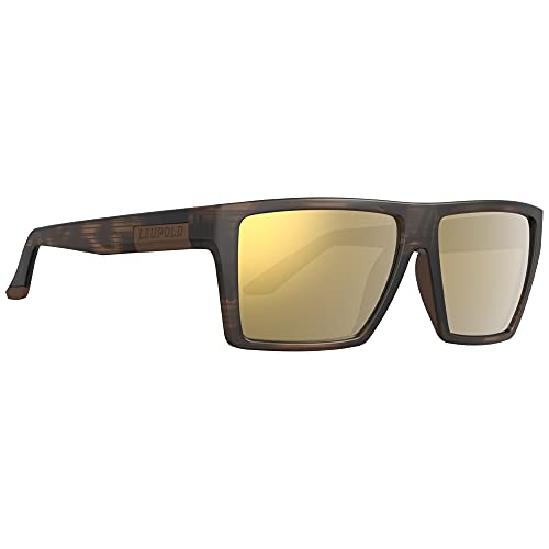 Leupold Refuge Performance Eyewear with Matte Tortoise Frames and Bronze Mirror Polarized Lenses