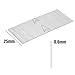 23 Gauge Stainless Steel Pin Nails, Headless Nails Electro-Galvanized Pin Nails for Molding Cabinetry Building Photo Frame,Handicrafts, 2000 Pieces