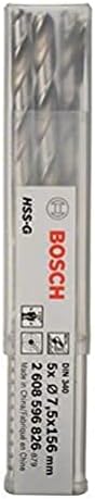 Bosch Professional 10 pcs. HSS-G Metal Drill Bit Set (for metal, Ø 1-10 mm, Robust Line, Accessory Drill Driver)