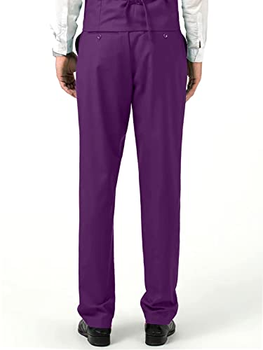 Apornipa Men's Stretch Suit Pants Slim Fit Wrinkle-Free Waist Flat-Front Comfort Trousers3