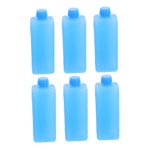 GOOHOCHY 6pcs Reusable Ice Packs for Coolers Compact Cold Packs for Lunch Boxes Beach Camping Fishing Picnics Work School Activities Efficient Long Term Cold Retention