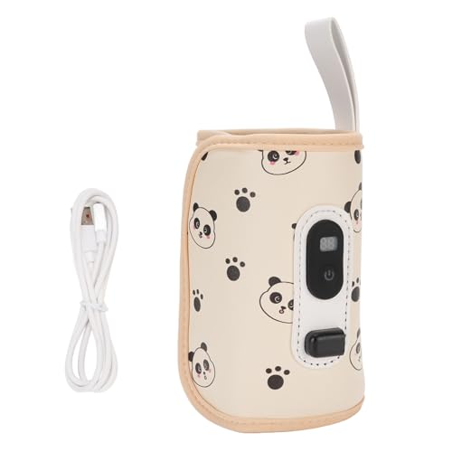 Portable Baby Bottle Warmer, USB Baby Bottle Warmer Travel Milk Heat Keeper Storage Cover for Various Bottles, for Indoor Outdoor Use, Handhold Milk Warmer for Home Family Travel