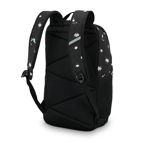 Image of High Sierra Swoop SG Backpack, Travel or Work Laptop Bookbag with Drop Protection Pocket, and Tablet Sleeve, One Size, Floral /Black