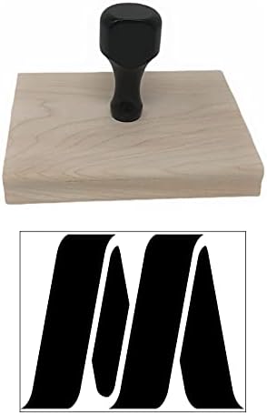 Miniatura 5 de Infusion Sello de goma de madera de alta calidad personalizado con índice grabado láser y mango de madera negra resistente, 4 x 5 pulgadas