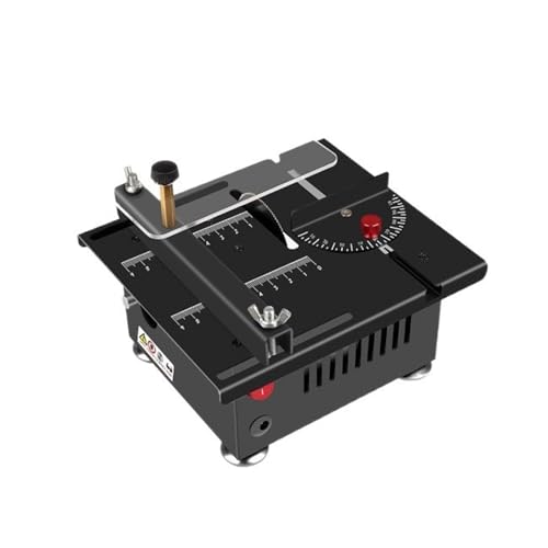 Sierra de Mesa Eléctrica Mini Multifuncional para Escritorio, Velocidad y Ángulo Ajustables, Profundidad de Corte de 16MM con Eje Flexible y Accesorios
