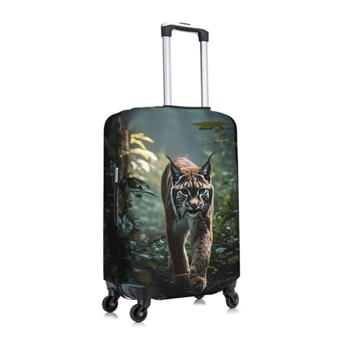 Bobcat Elastic Travel Luggage Cover, Washable Spandex Suitcase Protector, Anti-Scratch Fits 18-32 Inch3