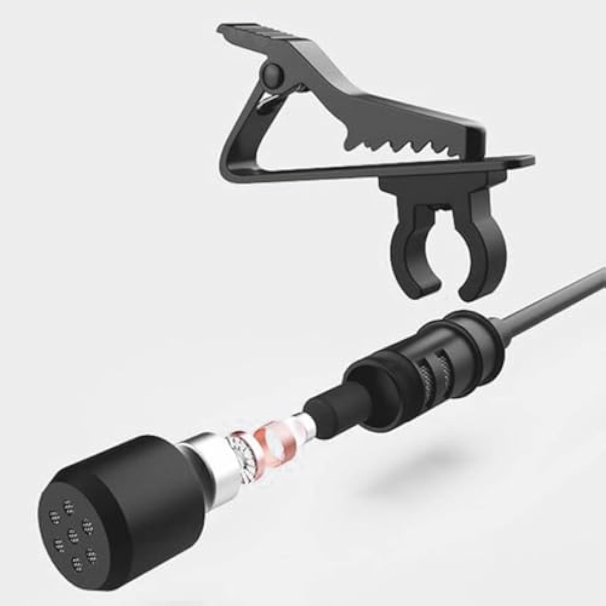 Lapel Microphone with Sturdy XLR Collar Clip