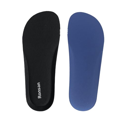 Image of Ronsan Shoe Insoles of Clog Garden Shoes, Extra Wide Barefoot Shoe Inserts Pads for Nurse Shoes, Garden Work Sandals, Thin Replacement Insoles for Women 9 / Men Size 7, Black