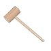 Cabilock 12Pcs Mini Marteaux en Bois Maillets de Crabe en Bois Non Finis Martelant Jouet Homard Craquelins de Fruits de Mer pour Enfants Enfants