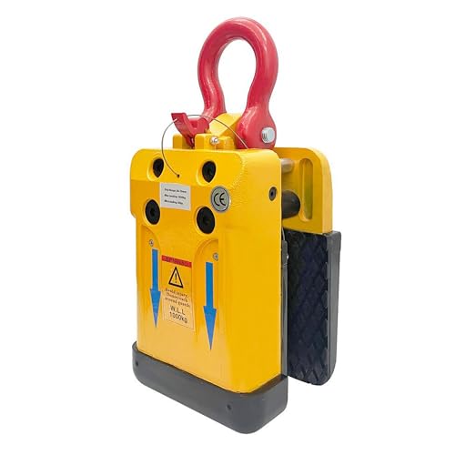 INTSUPERMAI 1000kg Stone Lifter Granite Marble Lifter Stone Slab Lifting Clamp 20-60mm Stone Plate Lifter 2200LBS Stone Miter Clamp Stone Lifting Clamp Slate Clamp with Soft Rubber Jaws, 20-60mm