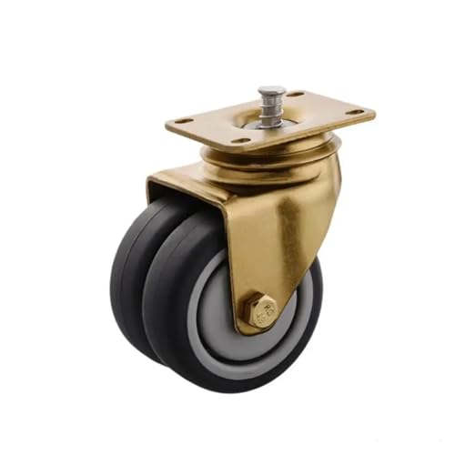 Roue à manger pivotante 3 pouces silencieuse TPR avec frein charge 80kg