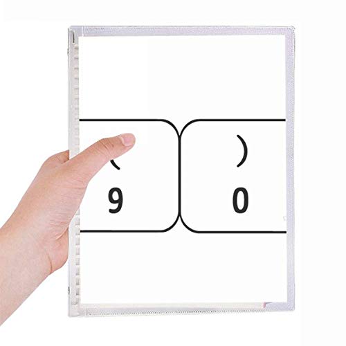 Keyboard Symbol 9 0 Carnet à spirales rechargeable avec pages amovibles