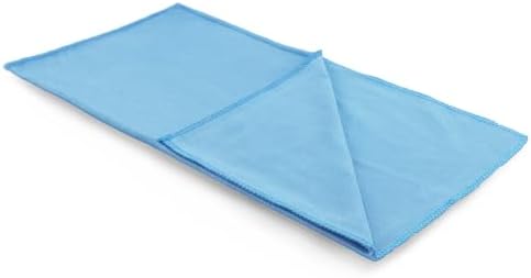 SPTA Ultra Fine Microfiber Cloths for Glass, 12 Pack Microfiber Glass Cleaning Cloth, 16 InchX16 Inch, 300GSM, Lint Free Quickly Clean Window, Glasses, Windshields, Mirrors, and Stainless Steel, Blue Alternate view
