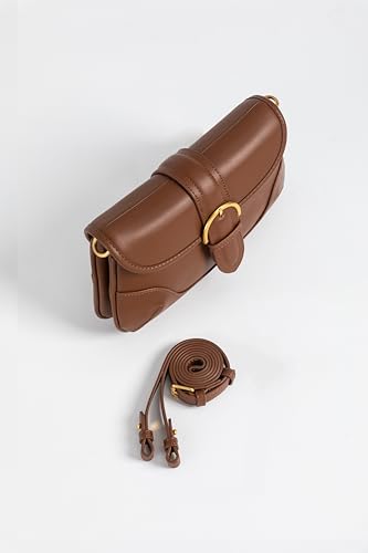 Coucoland Crossbody Bags for Women - Leather Saddle Purse Boho Cross Body Handbag with Adjustable Strap for Women Daily4