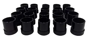 FLORAGREEN Round Rubber Cap for Chair Furniture Leg 25 mm / 1 inch Outer Diameter of Pipe (20 pc)