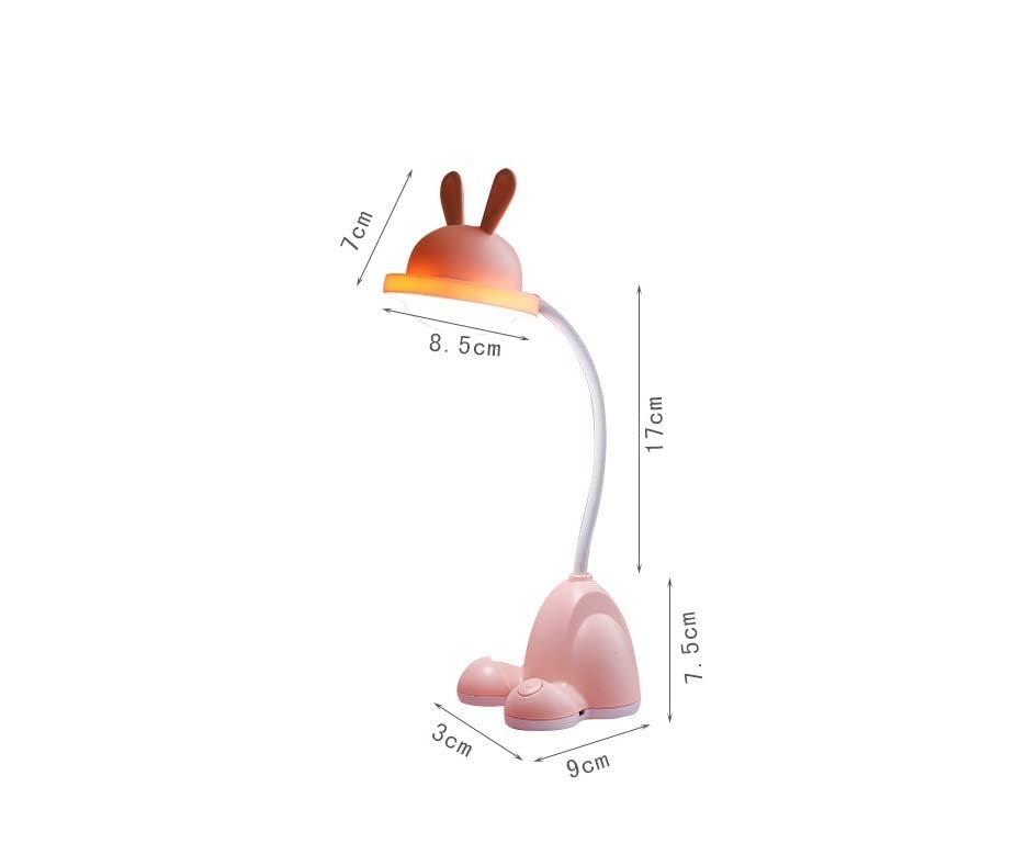 Lampa biurkowa LED, składana i obrotowa lampka do czytania z ładowaniem USB, przenośna lampa stołowa do domu i biura