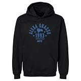 500 LEVEL UFC Alexa Grasso Typography Country Men's Hoodie (Black, L)