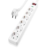 INTERRUPTOR - Gracias al interruptor de seguridad iluminado para el encendido y el apagado, la regleta de enchufes evita el consumo innecesario de energía (2 polos)