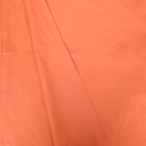 Image of Kuber Industries (Pack of 3) Shower Curtain | 7 Feet | PVC Waterproof Window Curtain | Bathroom Shower Curtain | AC Curtains | Bathtub Curtains | 8 Rings Curtain | Lining | Orange