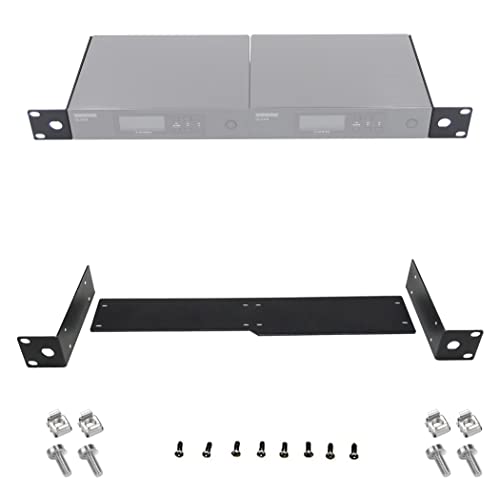 RhymKawa RK Kit de Soporte de Montaje en Rack Compatible con QLXD4 Dual (2) receptores inalámbricos de...