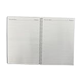 2025-2026 Diary A4 Wiro Bound Mid-Year Academic Week to View Plastic Cover Diary 18 Months Appointment Planner Organiser Journal (Black) - Image 9