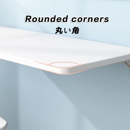 Floating Wall-Mounted Folding Table for Laundry & Office - Drop-Leaf Computer Desk Versatile Bar Table & Workbench Space-Saving Design for Bedroom & Kitchen