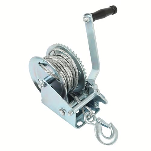 Manual Winch, Polipasto Manual 1600LBS con Cable de 10M miniatura 4