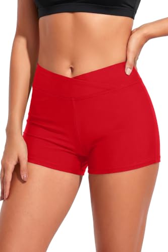 Image of Womens V Cross Swim Shorts Tummy Control Bottoms (Available in Plus)