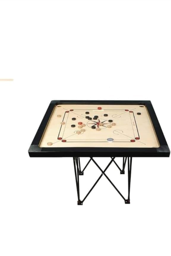MS 10 Black Color Foldable Height Adjustable Carrom Board Stand 4