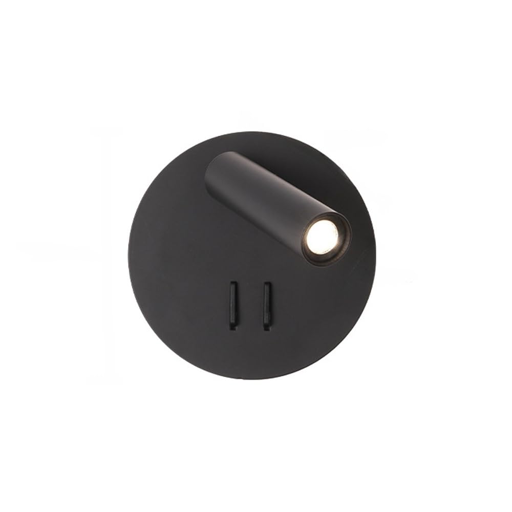 Aplique de pared LED regulable con rotación para cabecera de dormitorio