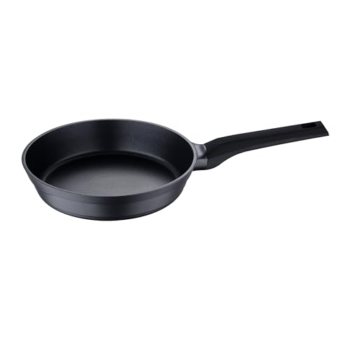 San Ignacio Energy - Sartén de 24cm - Fabricado en Aluminio Fundido - Interior Revestimiento Antiadherente - Exterior Revestimiento Resistente Al Calor Negro - Punto Inducción - Mango Soft Touch
