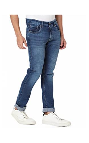 Image of Spykar Men's Mid Rise Regular Fit Jeans