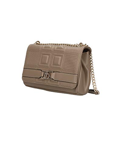  Rocco Barocco Borsa Donna in Ecopelle Beige 13x20x6 centimetri